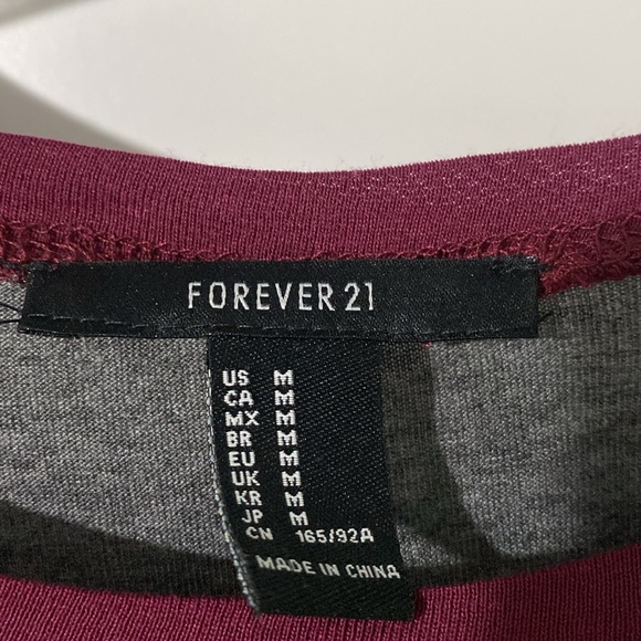 Grey and cranberry cotton dress - Picture 2 of 3